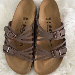 Birkenstock Taupe Multi-Strap Sandals barely used.